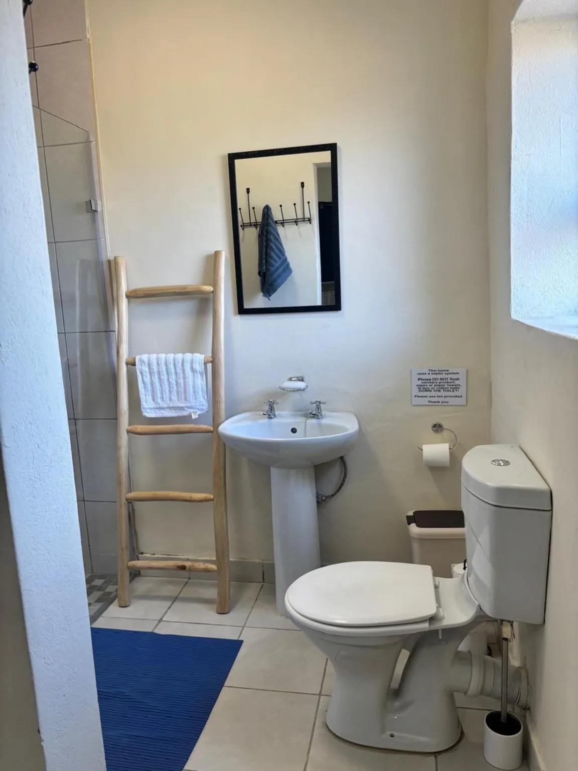 Second bathroom with walk-in shower